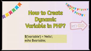 dynamic php variables