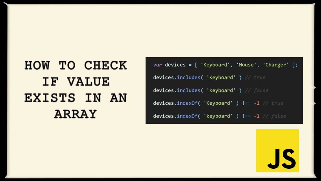 check if value present in array of objects javascript