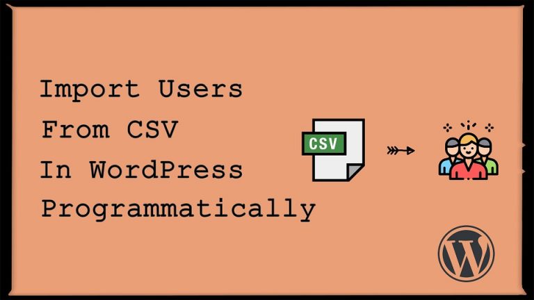 import users from csv in wordpress programmatically