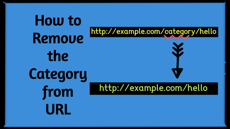 How to Remove the Category From URL in WordPress